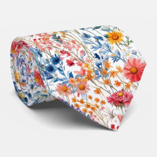 Cravate Fleurs sauvages d'été