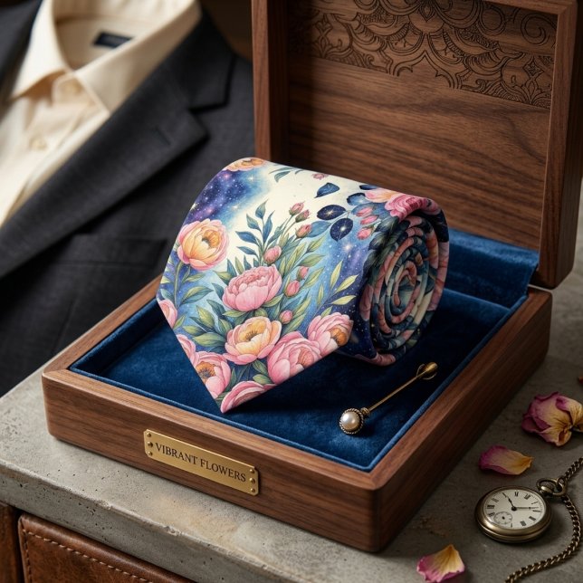 Cravate Fleurs vives (Créateur téléchargé)