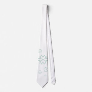 Cravate Flocons de neige, bleu poudre