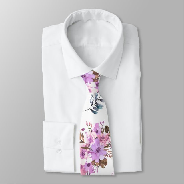 Cravate Floral (Attaché)