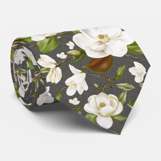 Cravate Floral Magnolia