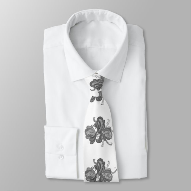 Cravate florale (Attaché)