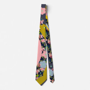Cravate florale d'art de Monjii