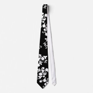 cravate florale moderne de silhouette