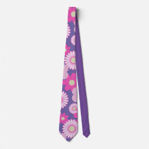 Cravate florale pourpre pour lui