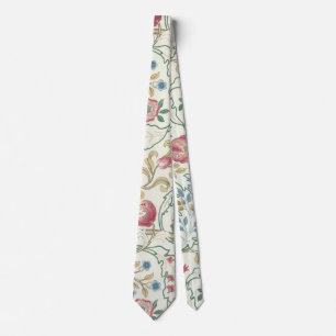Cravate Flore, motifs floraux, William Morris