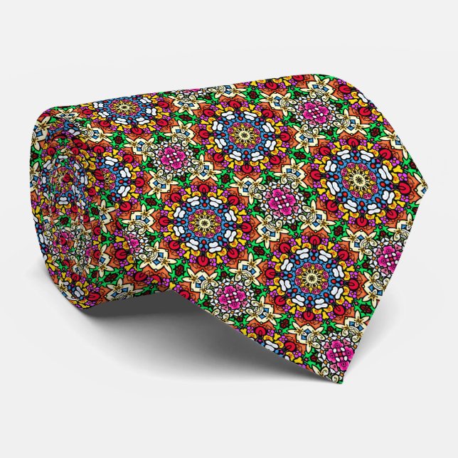 Cravate Flower Power III Neck Tie (Roulé)