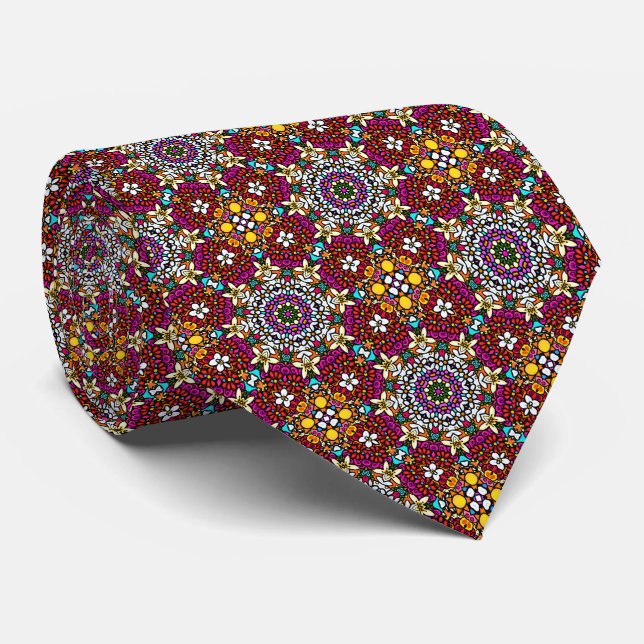 Cravate Flower Power Neck Tie (Roulé)