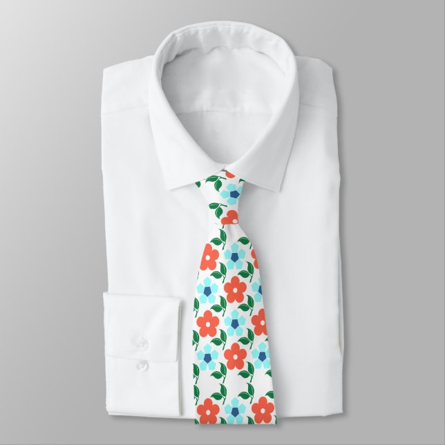 Cravate Flowers (Attaché)