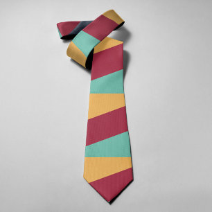 Cravate Fond de motif vintage aux couleurs colorées rétro