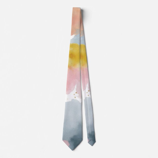 Cravate Fond pastel abstrait (Devant)