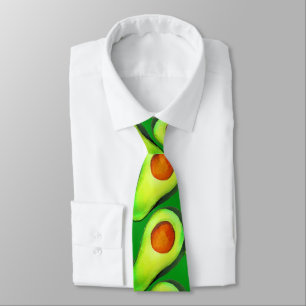 Cravate Foodie moderne et funky vert avocat