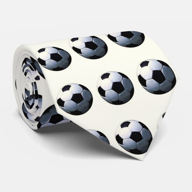 Cravate Football - Ball de football (Roulé)