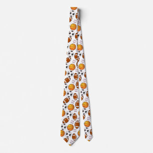 Cravate Football Football baseball baseball Motif sportif