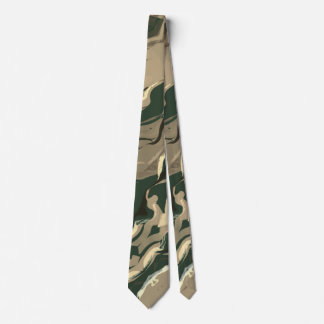 Cravate Formes de feuilles de camouflage cachées