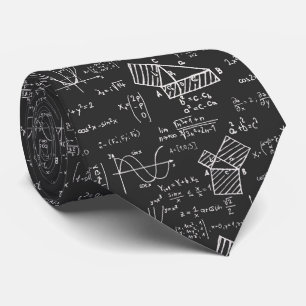 Cravate Formules mathématiques Motif