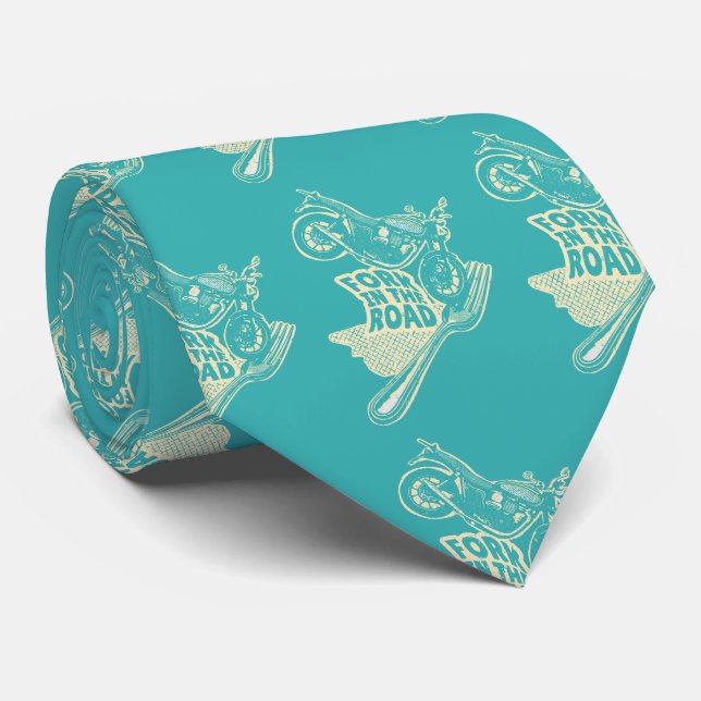 Cravate Fourche dans le crash de moto routier (Roulé)