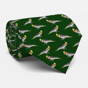 Cravate française Cockatiel (Vert foncé)