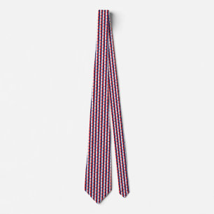 Cravate France Flag Honeycomb Tie