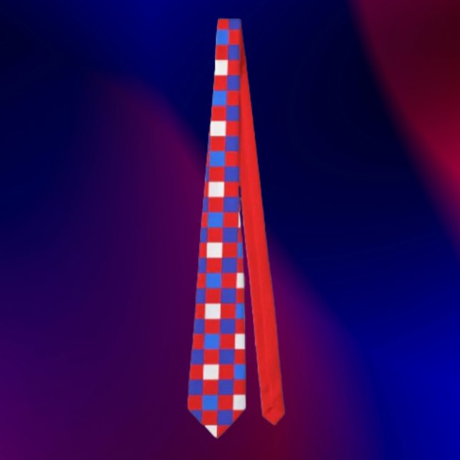 Cravate Freedom Blocks – Independence Day Necktie (Créateur téléchargé)