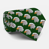 Cravate Frénétique Aigle (Vert foncé)