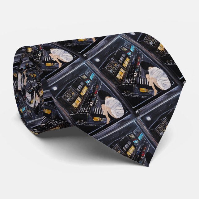 Cravate Friday Night Painting by Alfred Fox (Roulé)