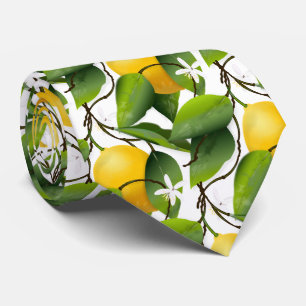 Cravate Fruit Citrus Citrons été