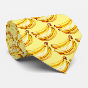 Cravate Fruit motif à la banane carrelée
