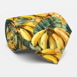 Cravate Fruit motif cool à la banane carrelée