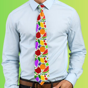 Cravate Fruits Colorés d'Été