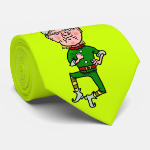 Cravate Fumisterie fâchée d'Elf Bah de Noël drôle peti