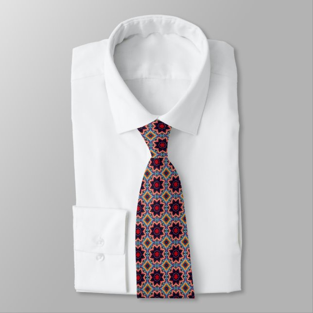 Cravate Fun Illustrated Floral Neck Tie (Attaché)