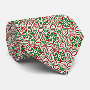 Cravate Funky Trippy Eclectique Boho Noël Kaleidoscope