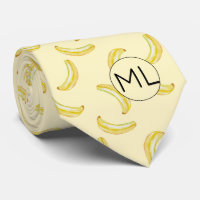 Funny Banana Jaune Illustration Monogramme Nouveau