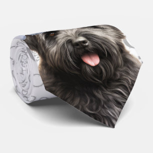 Cravate Funny Bouvier des Flandres Amoureux des chiens de 