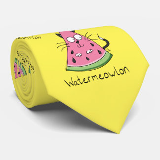 Cravate Funny Chat Watermelon mignon Kids