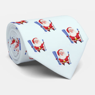 Cravate Funny Mignonne Ski Père Noël Noël