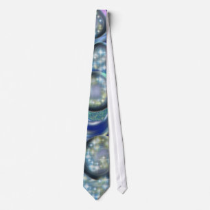 Cravate Galaxie bleue