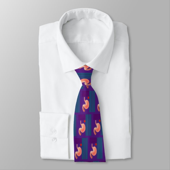 Cravate Gastroentérologue Mens Artsy Stomach Design Cou (Attaché)