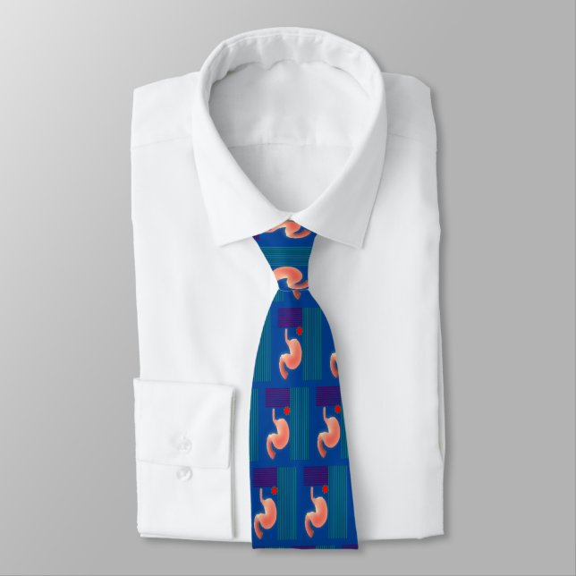 Cravate Gastroentérologue Mens Artsy Stomach Design Cou (Attaché)