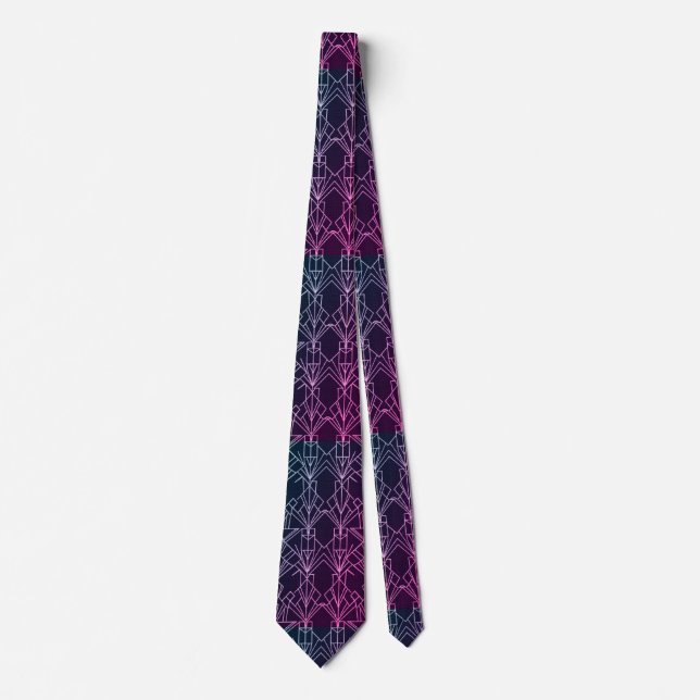 Cravate Gatsby Gold Art Deco  (Devant)