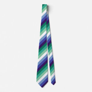 Cravate Gay Men's Pride, Striped Print, LGBTQ FIDE