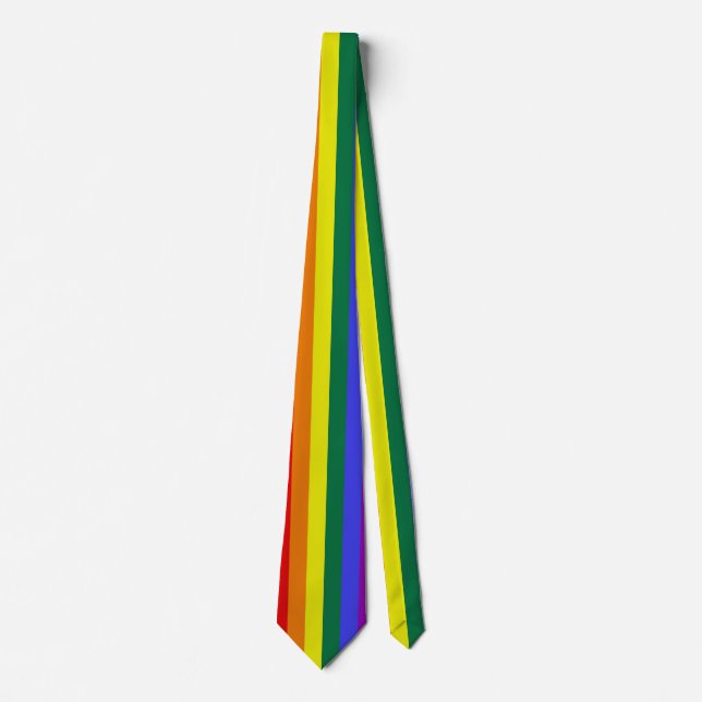 Cravate Gay pride LGBT Rainbow (Devant)