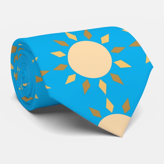 Cravate Geometric Sun Circle Thunder_Cove (Roulé)