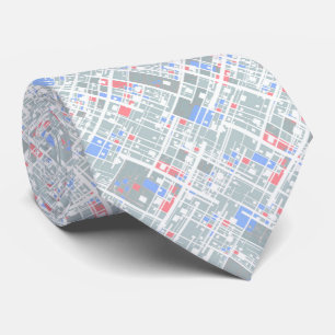 Cravate Géométrie abstraite moderne.