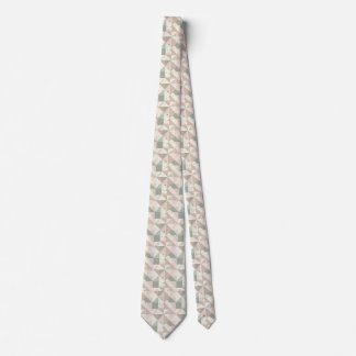 Cravate Géométrie Pastel Élégante