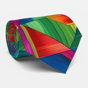 Cravate géométrique prismatique