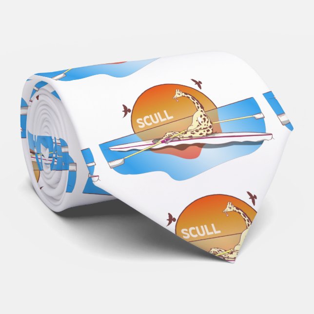 Cravate Giraffe Bateau à aubes à simple coque (Roulé)