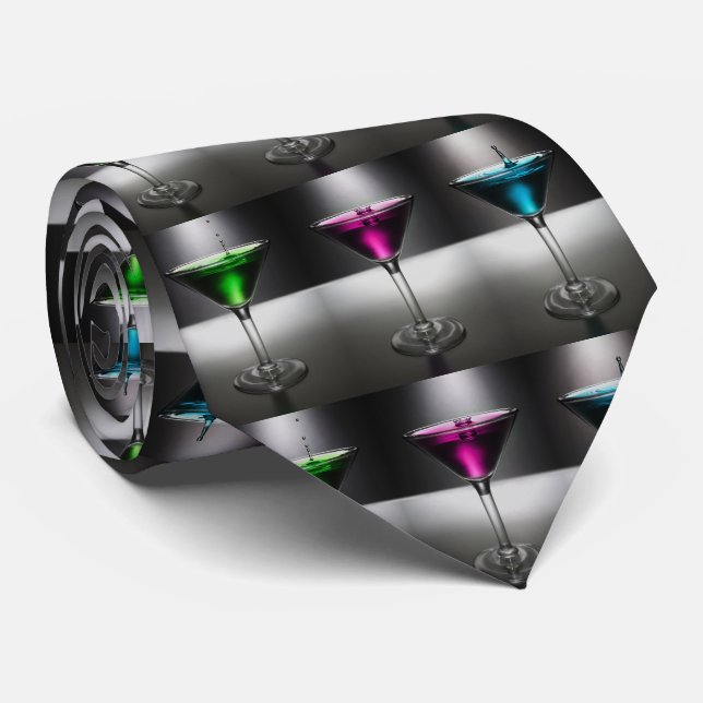 Cravate Glaces Martini (Roulé)