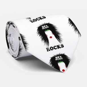 Cravate Glam metal Eighties music rocks